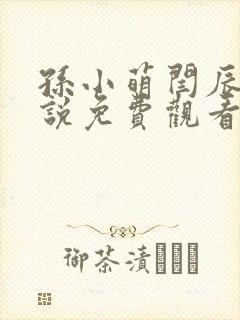 孙小萌闫辰的小说免费观看