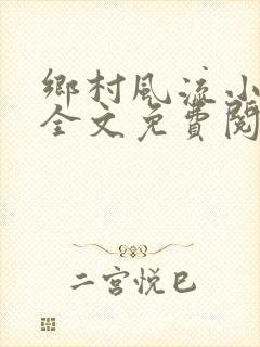 乡村风流小傻子全文免费阅读