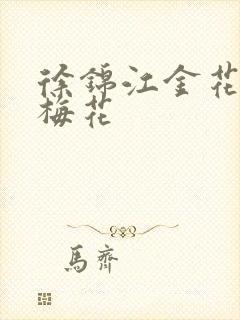 徐锦江金花瓶楷梅花