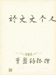 于文文个人简历