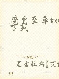 魔皇至尊txt下载