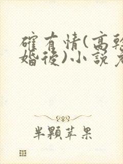 确有情(高干 婚后)小说免费