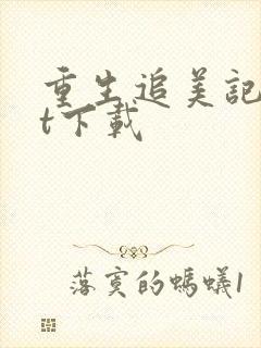 重生追美记txt下载