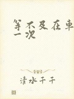 等不及在车里做一次