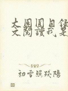 大团圆目录及全文阅读我是工人