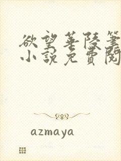 欲望华陵笔趣阁小说免费阅读