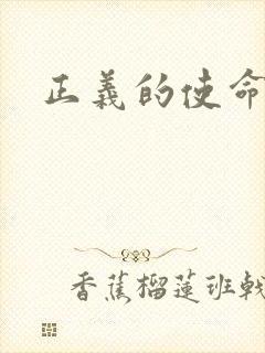 正义的使命小说