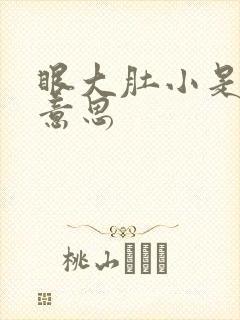 眼大肚小是什么意思