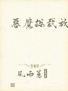 恶魔总裁放了我