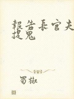 报告长官夫人在捉鬼