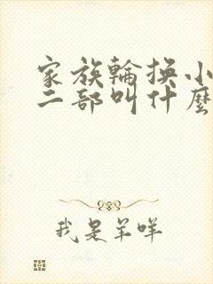 家族轮换小说第二部叫什么名字