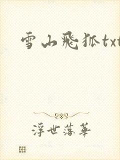 雪山飞狐txt