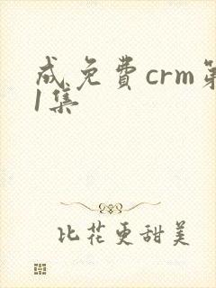 成免费crm第1集