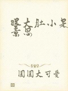 眼大肚小是什么意思