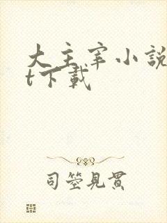 大主宰小说txt下载