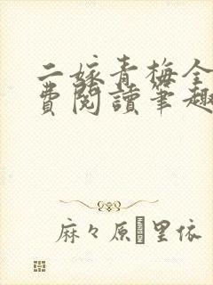 二嫁青梅全文免费阅读笔趣阁