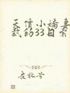 天价小娇妻,总裁的33日索情全文免费