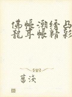 佛帐潮绣凸浮双龙耳帐精彩片段