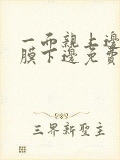 一面亲上边一面膜下边免费阅读