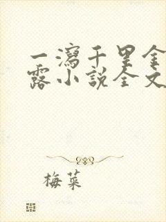 一泻千里金银花露小说全文免费阅读