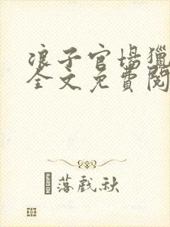 浪子官场猎艳记全文免费阅读