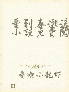 爱到春潮滚滚来小说免费阅读