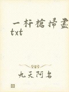 一杆枪扫尽全家txt