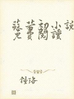 苏若初小说全文免费阅读