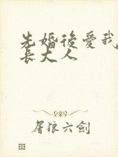 先婚后爱我的市长大人