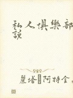 私人俱乐部 小说