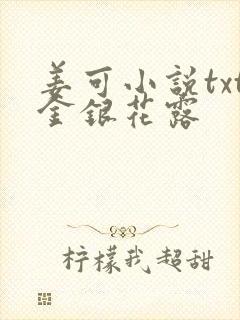 姜可小说txt金银花露