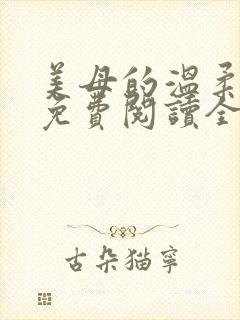 美母的温柔小说免费阅读全文笔趣阁封面