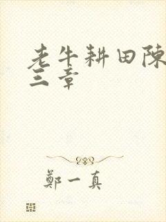 老牛耕田陈雪第三章