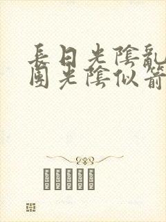 长日光阴乱作一团光阴似箭