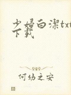 少妇白洁txt下载