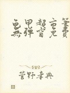 龟甲超市笔趣阁无弹窗免费阅读