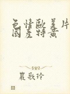 色情欧美片午夜国产特黄