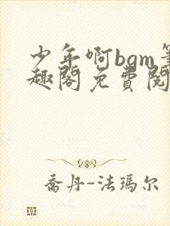 少年啊bgm笔趣阁免费阅读全文下载