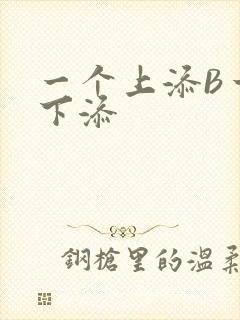 一个上添B一个下添