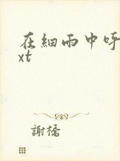 在细雨中呼喊txt