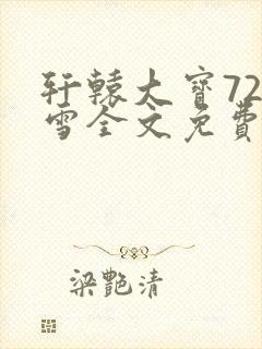 轩辕大宝720雪全文免费阅读