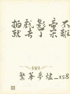 拍戏影帝不小心就去了宋离