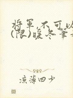 将军,不可以!(限)暖冬笔趣阁免费阅读