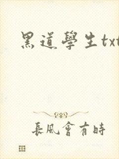 黑道学生txt