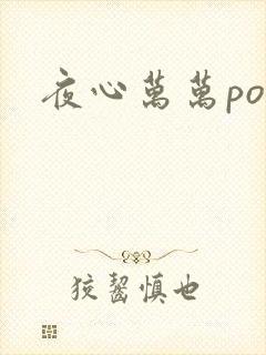 夜心万万po