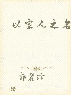 以家人之名小说