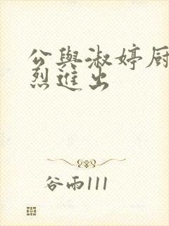 公与淑婷厨房猛烈进出