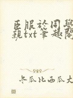 臣服于同学的母亲txt笔趣阁