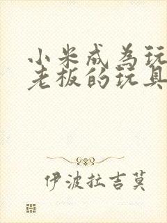 小米成为玩具店老板的玩具