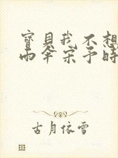 宝贝我不想带小雨伞宋予时